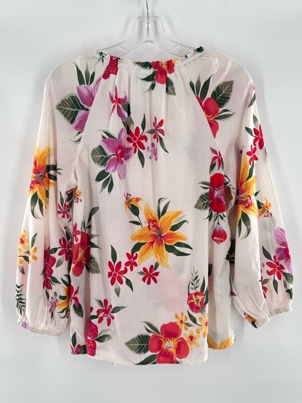 Old Navy Cotton Floral Blouse Medium - Picture 8 of 14